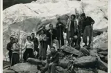 Neville Hatwell's BW photo housed at Hokitika Museum captures ‘Love on the Ice' between Esther King and John Patrick Diggle.